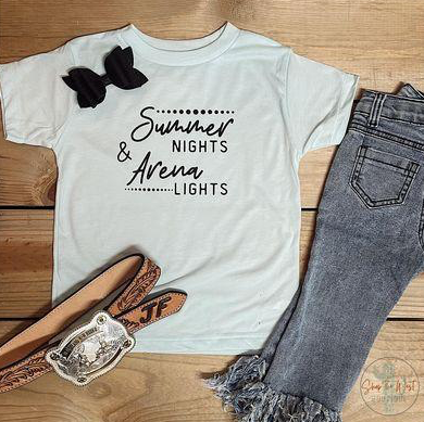 STW Girl's Infant Summer Nights & Arena Lights T-Shirt