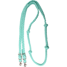 Load image into Gallery viewer, Martin Braided Nylon Barrel Reins with Knots - 1&quot;

