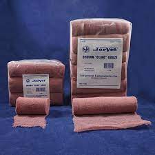 JorVet Brown "Cling" Gauze 3" x 5 yds (12 Rolls)