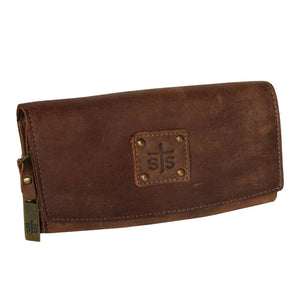 STS Baroness Distressed Leather Trifold Wallet