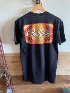 Pendleton Men's Aztec Print Logo Black T-Shirt