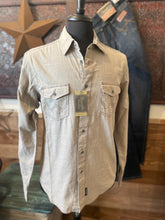 Load image into Gallery viewer, Wrangler Men&#39;s Retro Vintage Khaki Western Shirt
