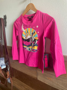 Rock & Roll Girl's Desert Sunrise Fuchsia T-Shirt