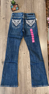 Rock & Roll Girl's Embellished Pocket Bootcut Jean