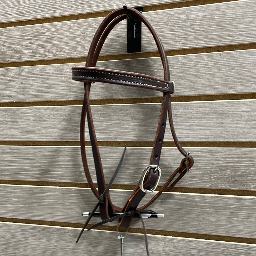 Berlin Pony Leather Browband Headstall