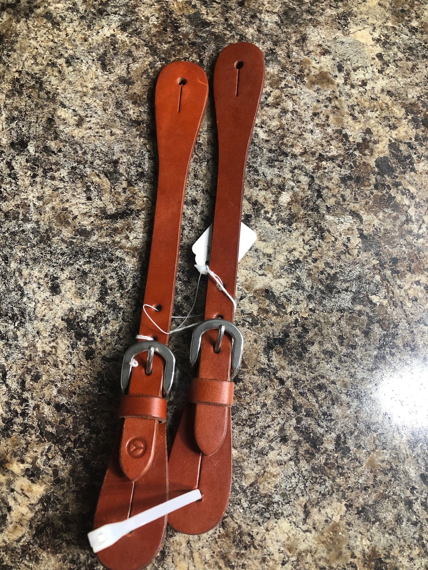 Adult Spur Straps - Skinny Plain Leather