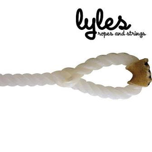 Lyles 6 1/2' Wicked White Piggin String - 5/16"