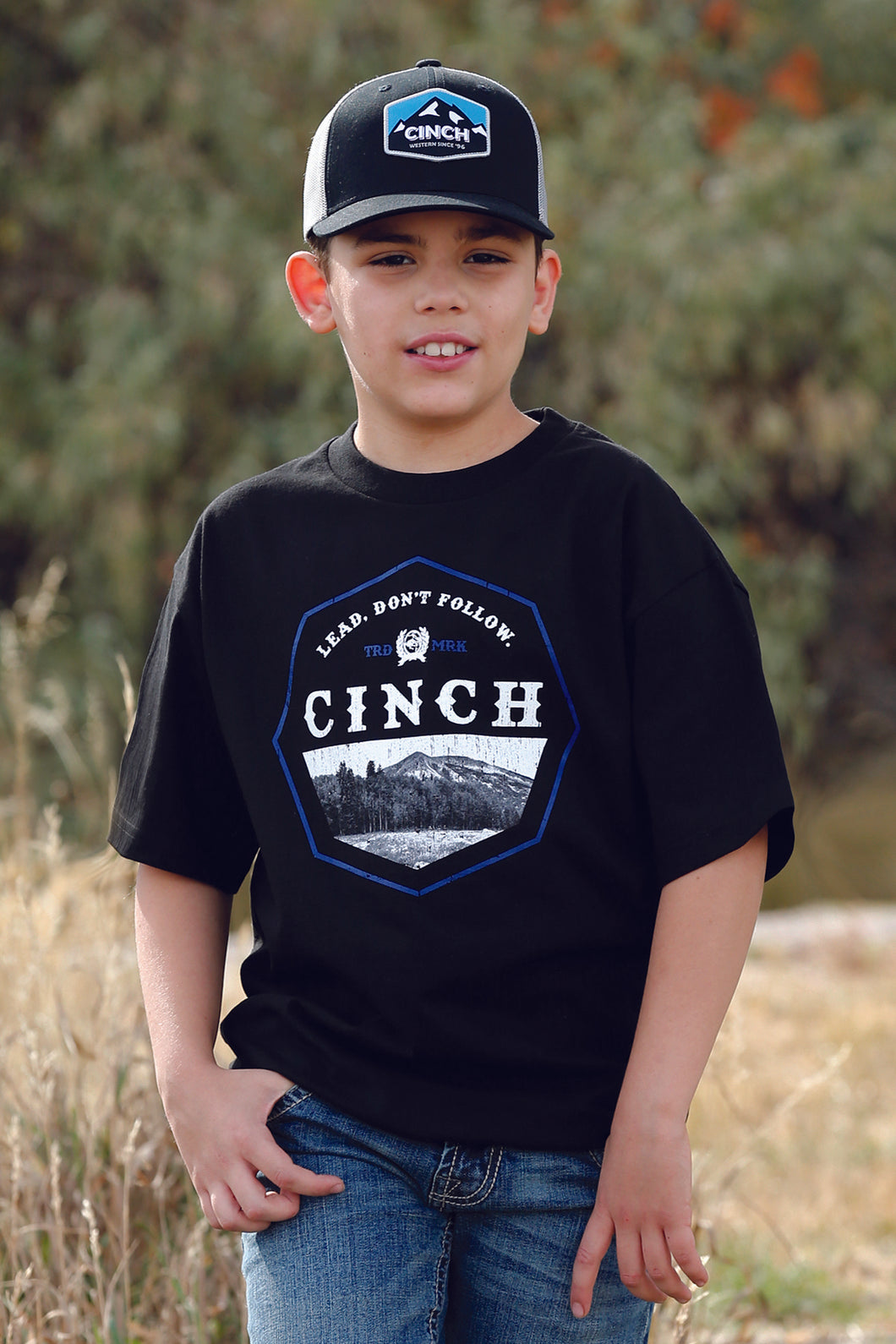 Cinch Boy's Lead Don't Follow Crew Neck T-shirt