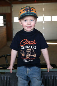 Cinch Boy's Infant Navy Farm Truck T-Shirt
