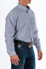 Load image into Gallery viewer, Cinch Men&#39;s Tencel Royal Blue Pinstripe Western Shirt
