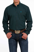 Load image into Gallery viewer, Cinch Men&#39;s Black &amp; Teal Geometric Western Shirt
