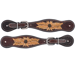 Circle Y "Golden Sunflower" Ladies/Youth Spur Straps