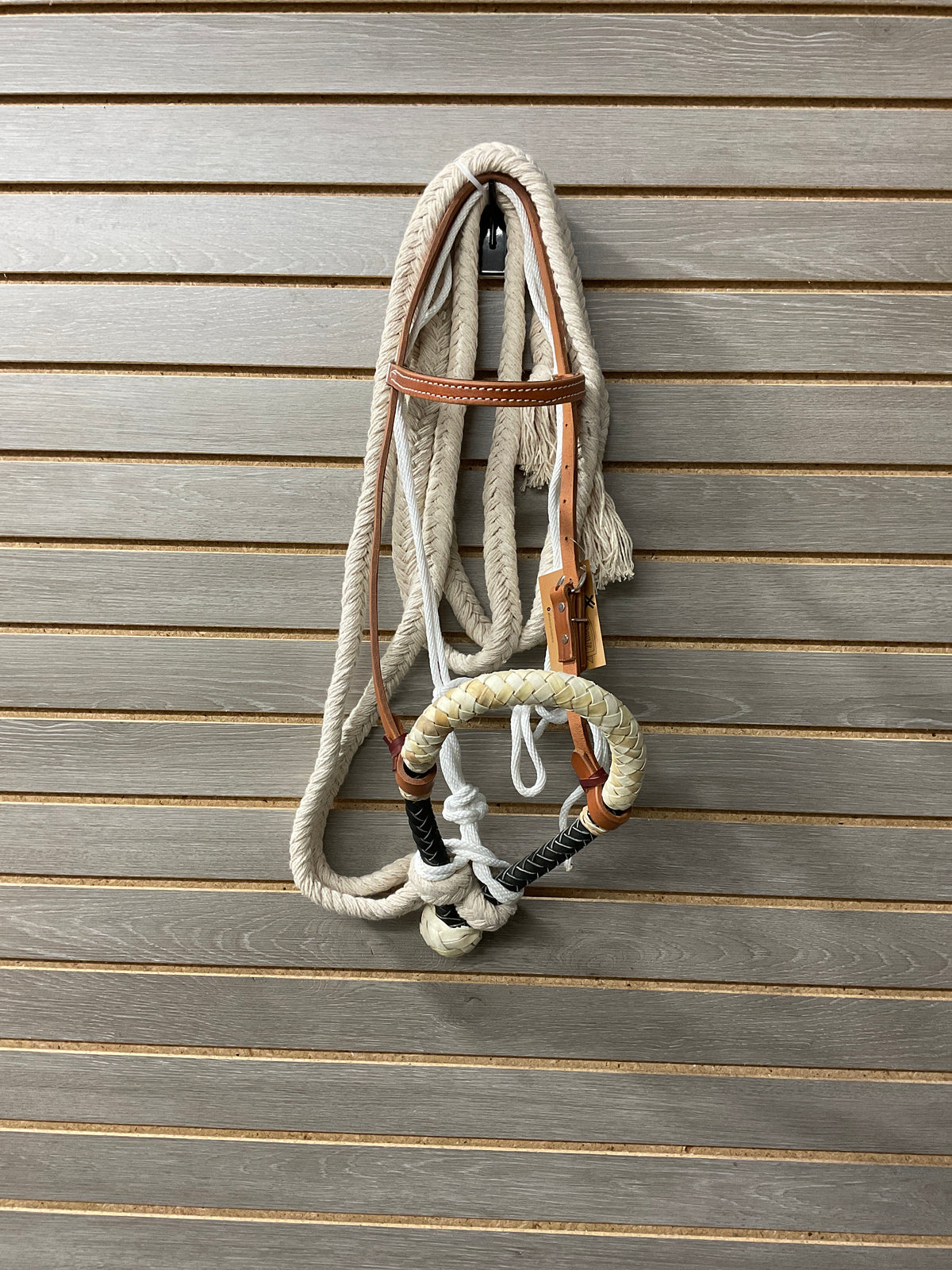 Jerry Beagley Bosal with Headstall and Cotton Reins