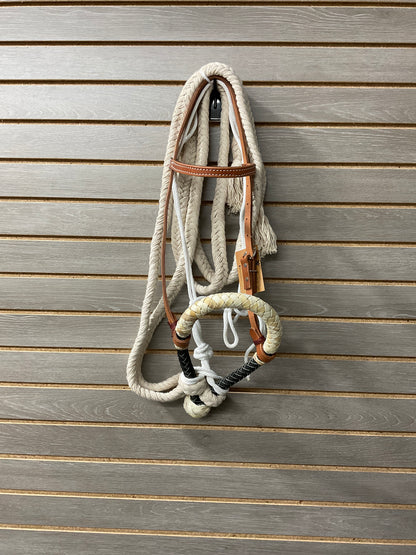 Jerry Beagley Bosal with Headstall and Cotton Reins