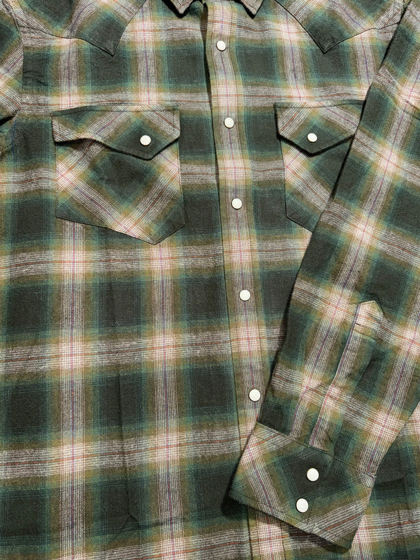Pendleton Men's Olive Plaid Wyatt Heavy Western Shirt