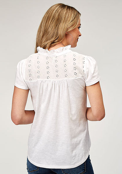 Roper Women's Victorian Embroidered Shiffley T-Shirt