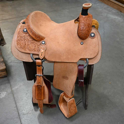 Teskeys 15" Patrick Smith Roping Saddle