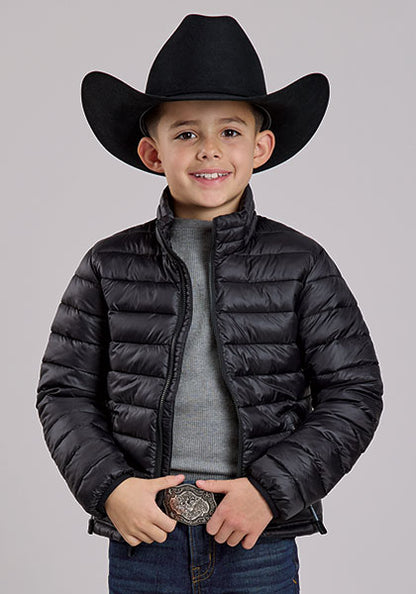 Roper Boy's Black Crushable Parachute Jacket