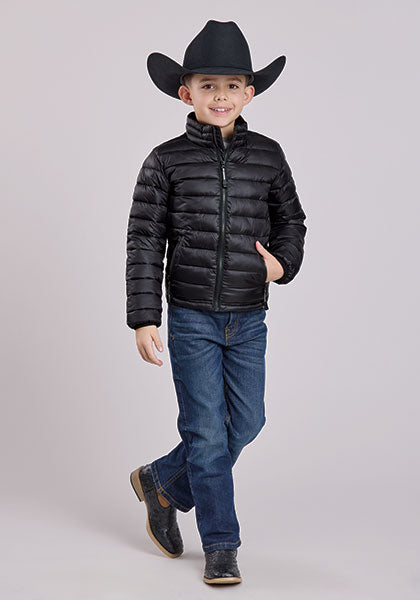 Roper Boy's Black Crushable Parachute Jacket