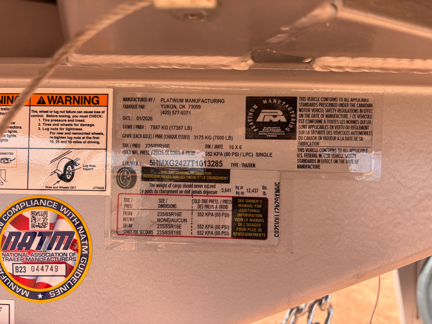 2026 Platinum 24' C Sport Stock Combo Trailer