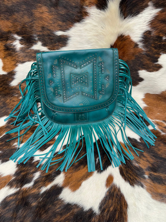 STS Wayfarer Turquoise Selah Saddle Bag