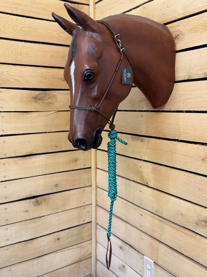 Twisted Knot Halters Rope Halter w/ Easy Off Clip & Lead