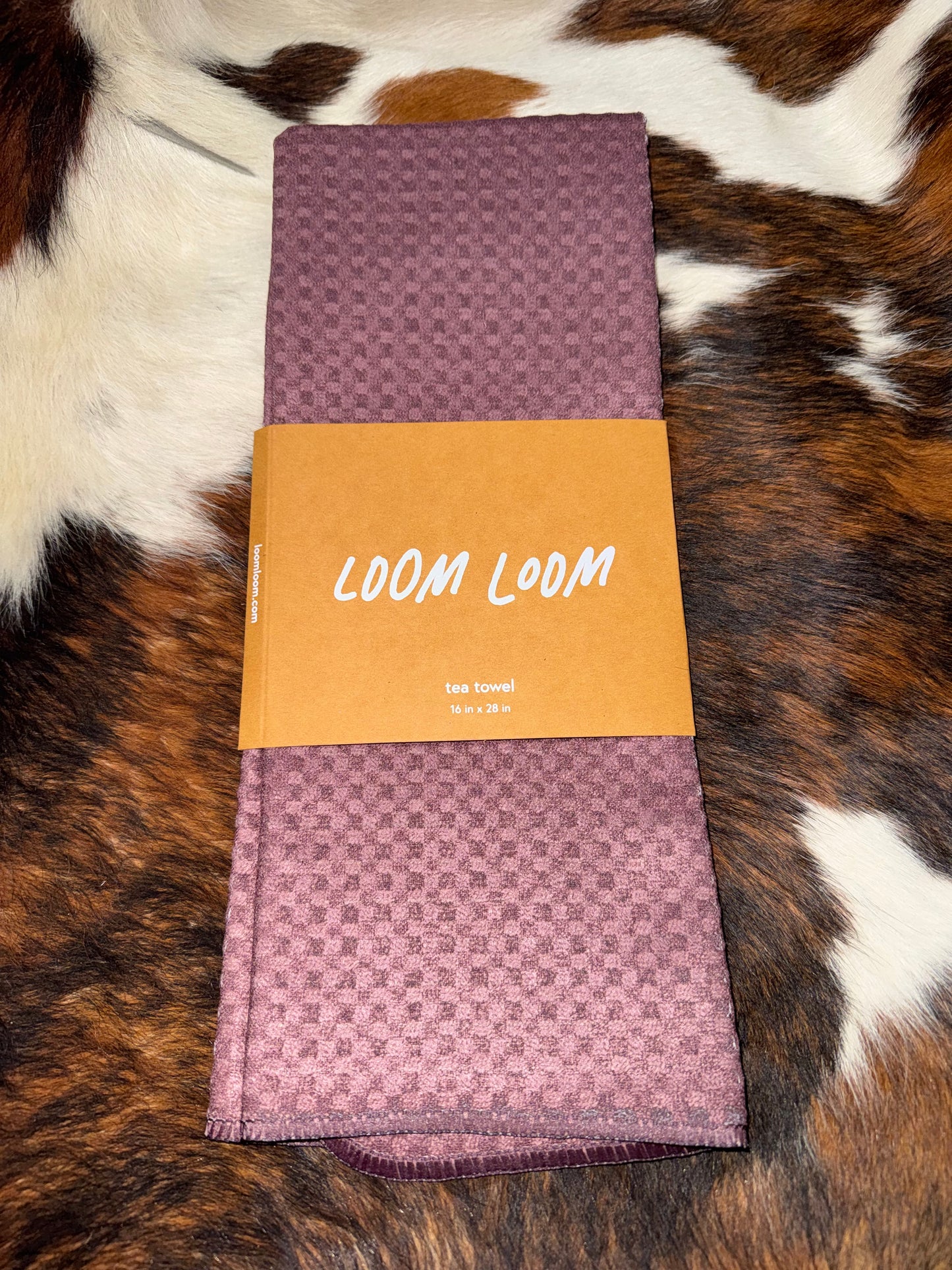 Muted Burgundy- Loom Loom Kitchen Tea Towel