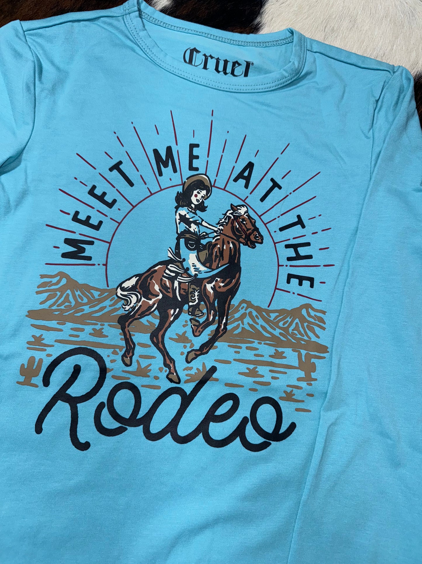 Cruel Girl's Meet Me At The Rodeo Long Sleeve T-Shirt