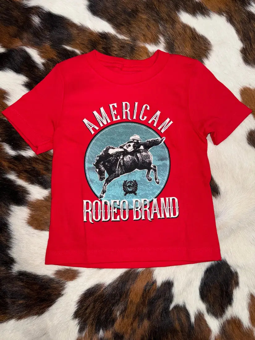 Cinch Boy’s Infant Red American Rodeo T-Shirt 3-6M Boy’s Infant