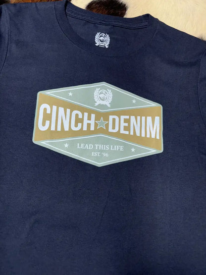 $10: Cinch Boy’s Navy Star Plaque T-Shirt Large Sale Boy’s T-Shirt