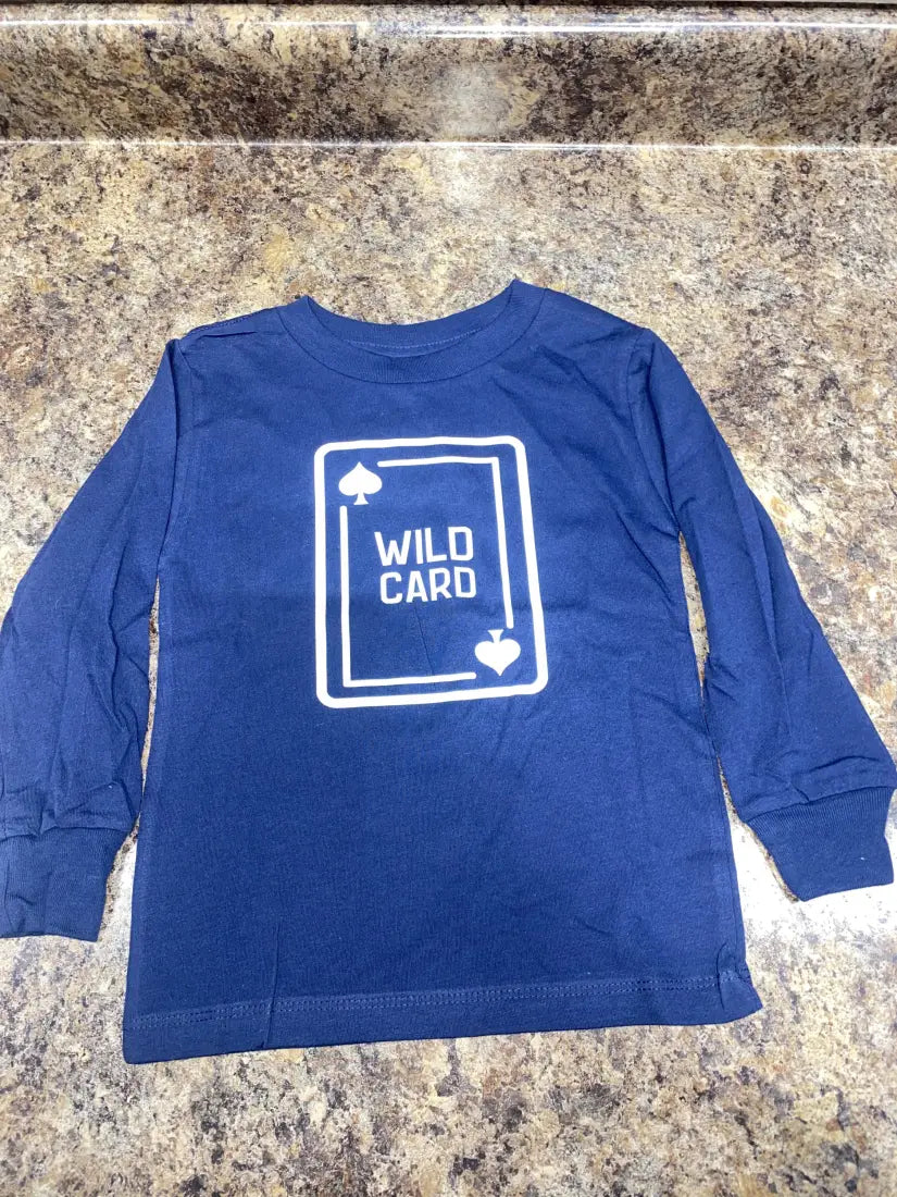 $10: STW Boy’s Toddler Navy Wild Card Long Sleeve T-Shirt 2T Sale Boy’s Toddler Top