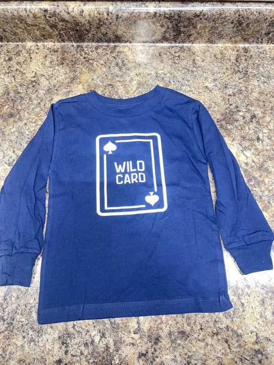 $10: STW Boy’s Toddler Navy Wild Card Long Sleeve T-Shirt 2T Sale Boy’s Toddler Top
