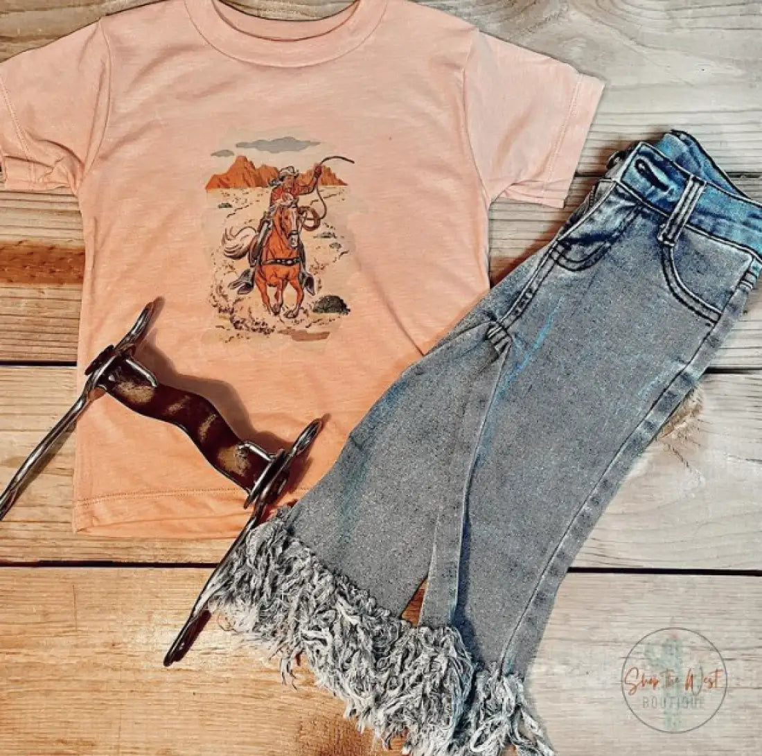 $10: STW Girl’s Infant Peach Trigger T-Shirt 3M Sale Girl’s Infant