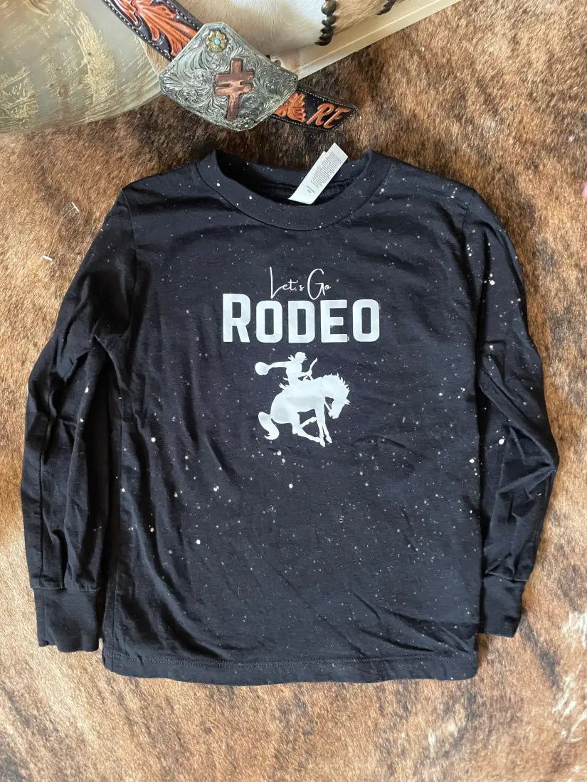 $10: STW Girl’s Toddler Lets Go Rodeo Bleached T-Shirt 2T Sale Girl’s Toddler Top