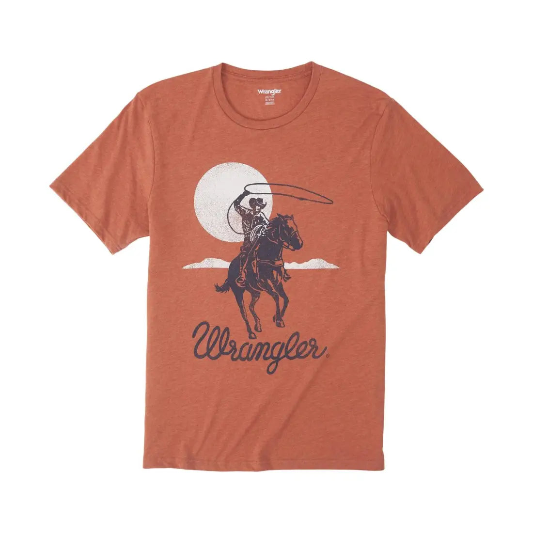$10: Wrangler Men’s Heather Redwood Moon Rider T-Shirt Small Sale Men’s T-Shirt