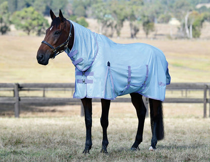 Sale Saxon Mesh Fly Sheet With Gusset Belly Wrap & Combo Neck