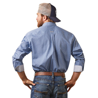 Ariat Men's Big & Tall Atlas Blue Western Shirt