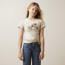 Load image into Gallery viewer, Ariat Girl&#39;s Oatmeal Horse Head Caballo T-Shirt
