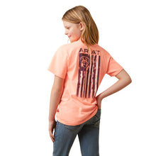 Load image into Gallery viewer, Ariat Girl&#39;s Gila River Neon Peach Heather T-Shirt
