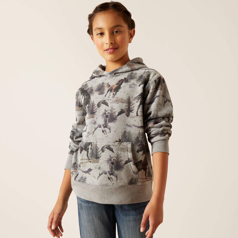 Ariat Girl's Misty Mountain Horse Hoodie