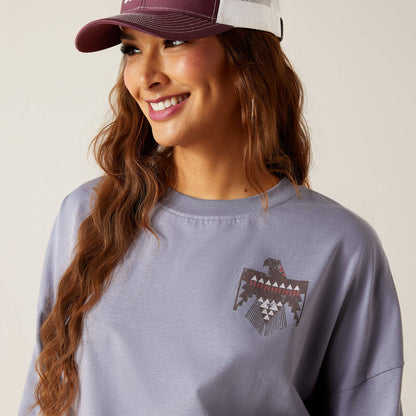 Ariat Women's Folkstone Gray Thunderbird Long Sleeve T-Shirt