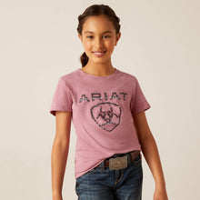 Load image into Gallery viewer, Ariat Girl&#39;s Rose Mesa Heather Shield T-Shirt

