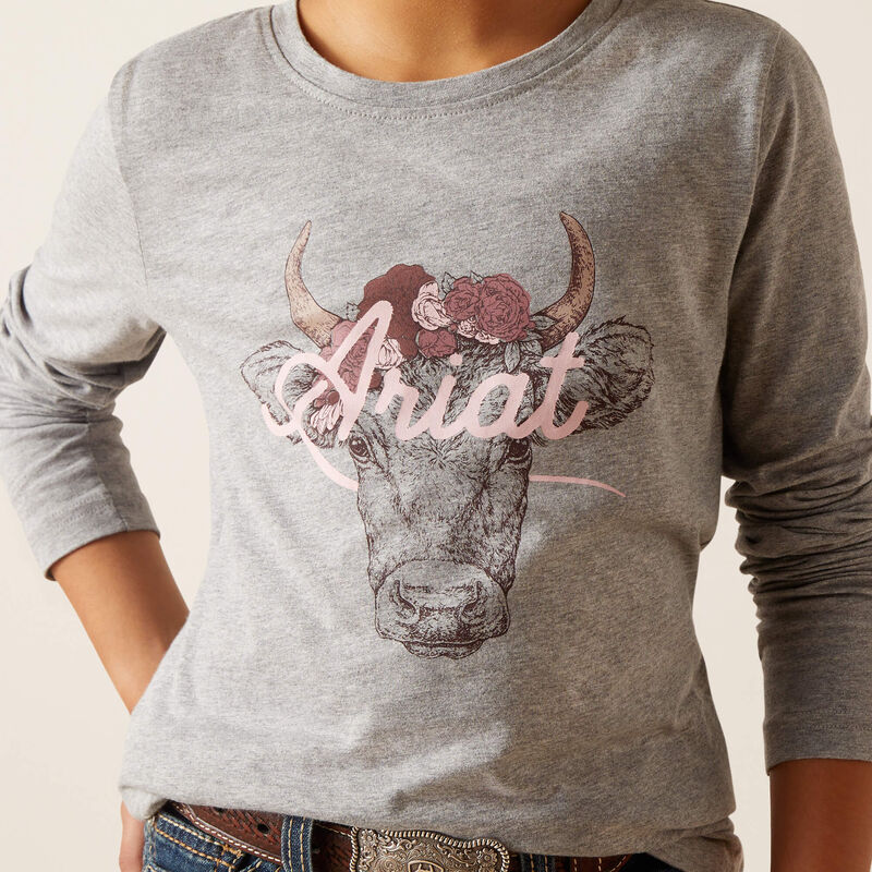 Ariat Girl's Moo Cow Fawna T-Shirt