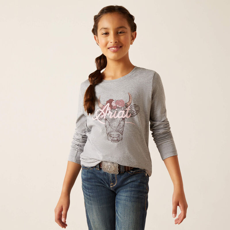 Ariat Girl's Moo Cow Fawna T-Shirt