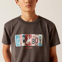 Load image into Gallery viewer, Ariat Boy&#39;s License Plate Cowboy T-Shirt
