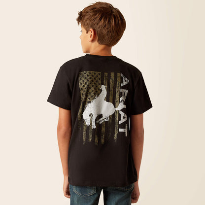 Ariat Boy's Bronco Flag T-Shirt