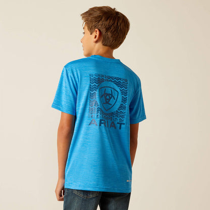 Ariat Boy's TEK Charger Southwestern Shield T-Shirt