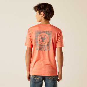 Ariat Boy's TEK Charger Southwestern Shield T-Shirt