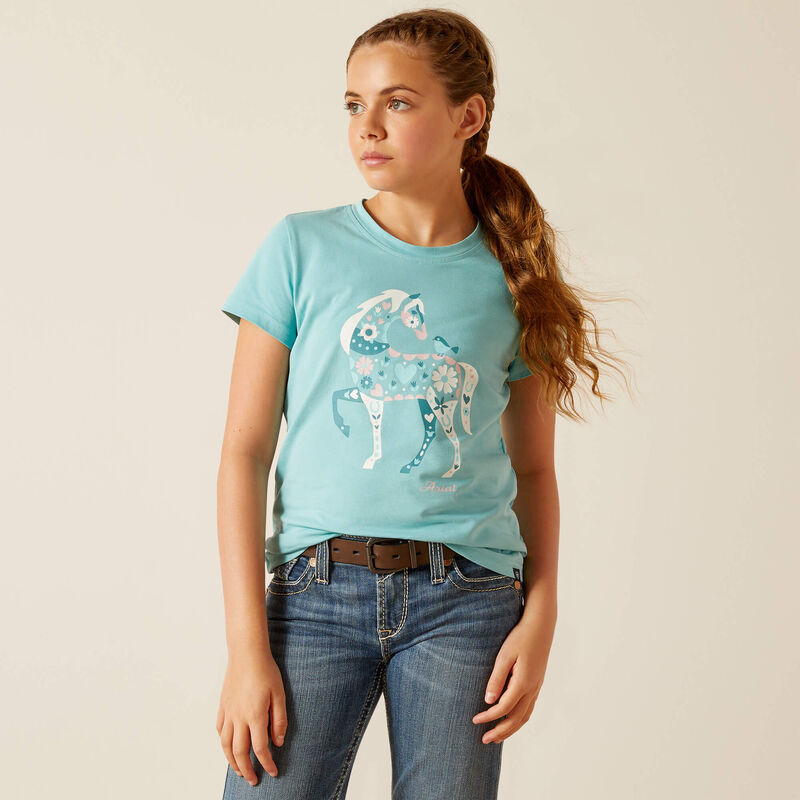 Ariat Girl's Marine Blue Little Friend T-Shirt