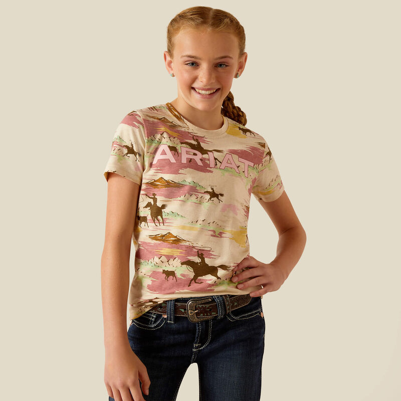 Ariat Girl's Roping Landscape T-Shirt